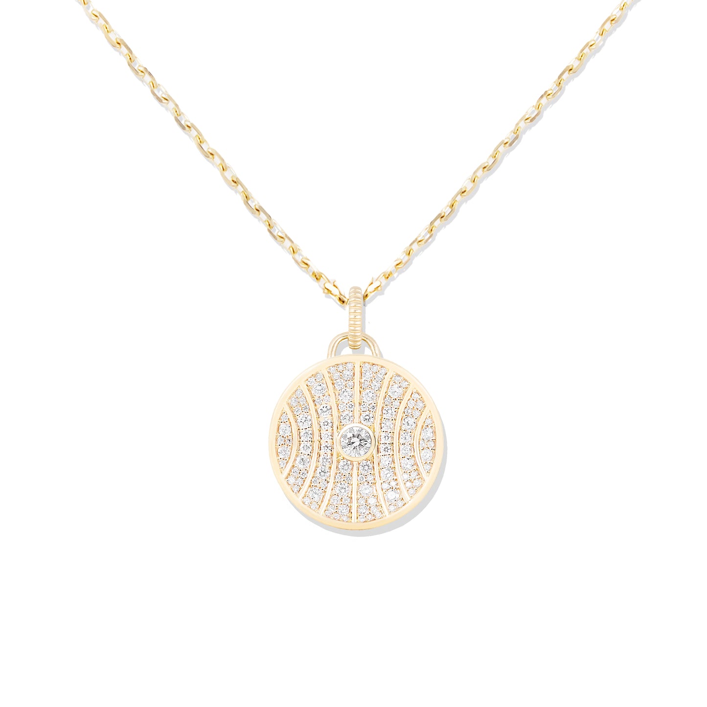 Revel Large Dimensional Pendant - Diamond