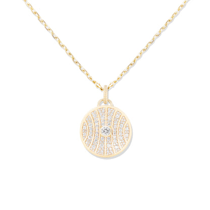 Revel Large Dimensional Pendant - Diamond