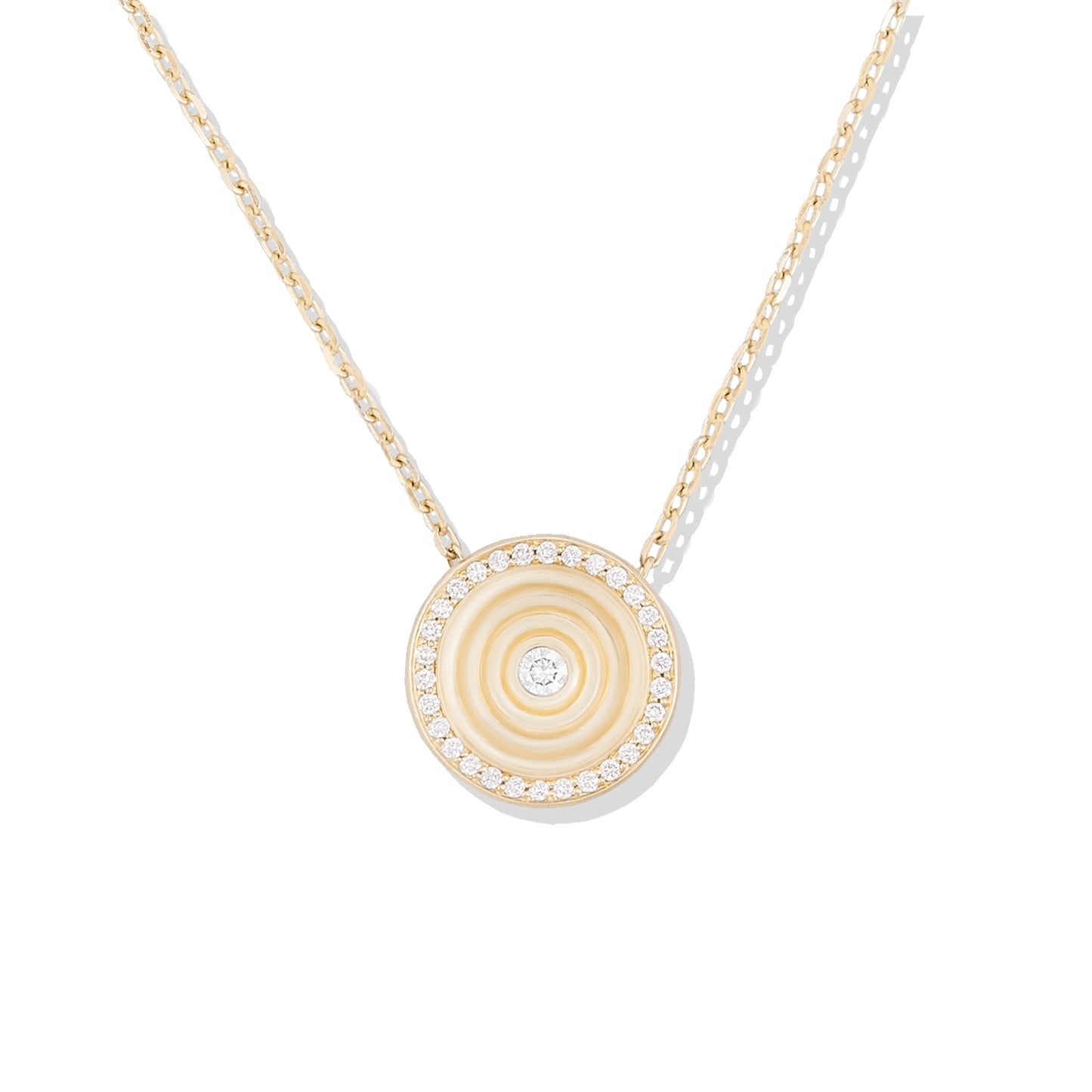 Revel Small Dimensional Pendant - Diamond