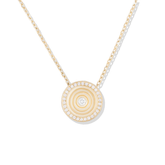 Revel Small Dimensional Pendant - Diamond