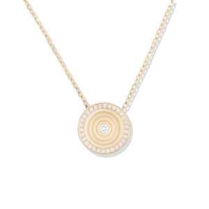 Revel Small Dimensional Pendant - Diamond