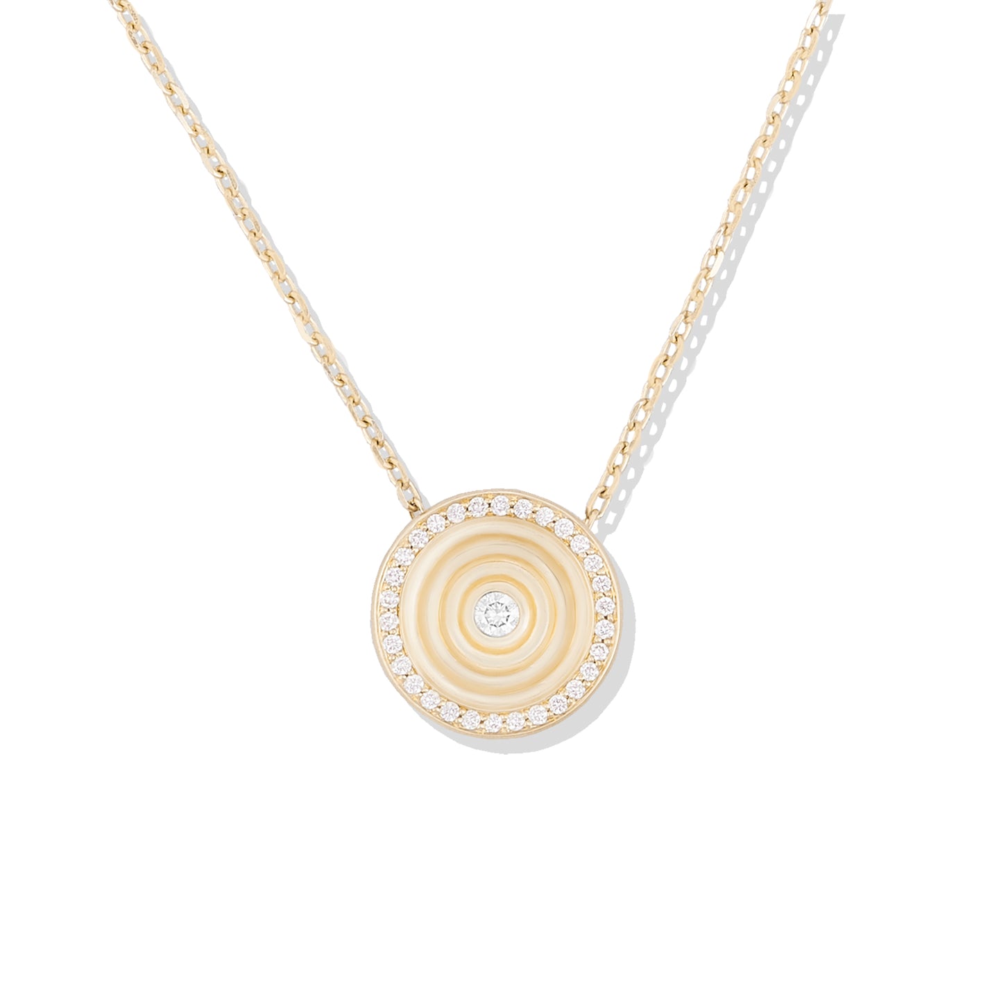 Revel Small Dimensional Pendant - Diamond