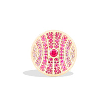 Load image into Gallery viewer, Revel Large Dimensional Ring - Ruby &amp; Pink Sapphire
