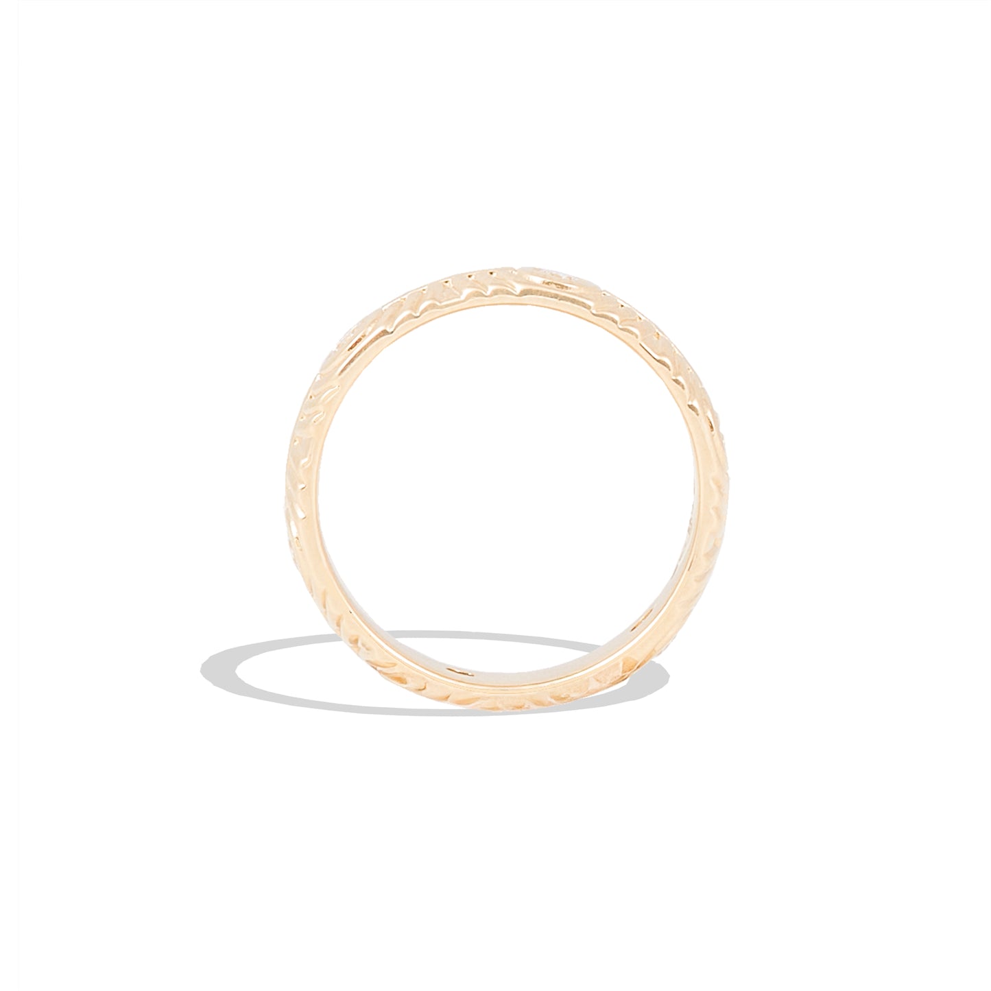 Revel Ribbed Stacking Band - Diamond
