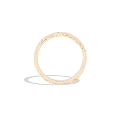 Revel Ribbed Stacking Band - Diamond