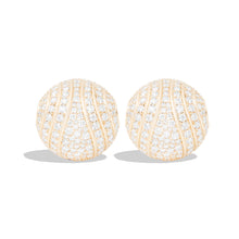 Load image into Gallery viewer, Revel Large Bead Huggie - Diamond
