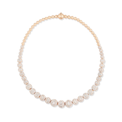 Revel Large Bead Necklace - Diamond