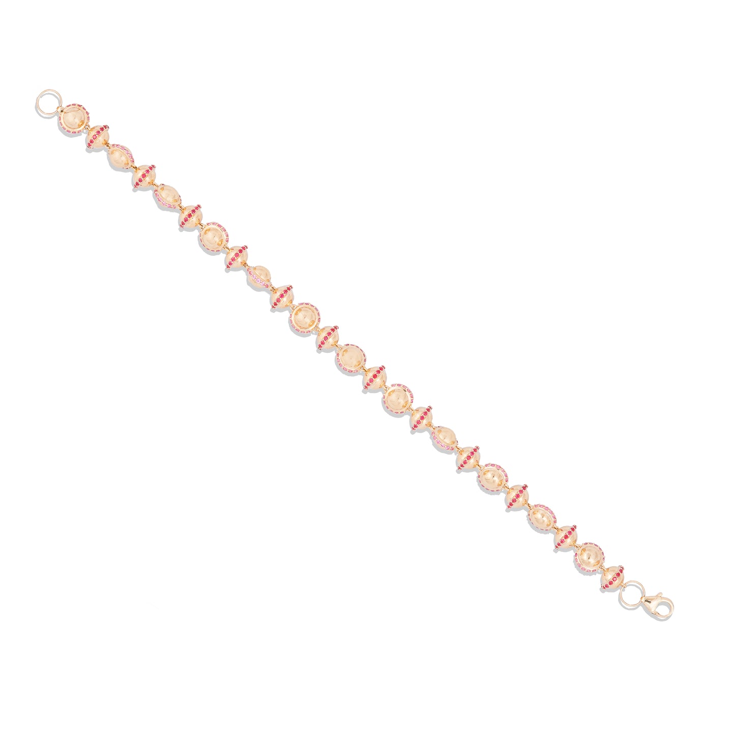 Revel Small Bead Bracelet - Ruby & Pink Sapphire