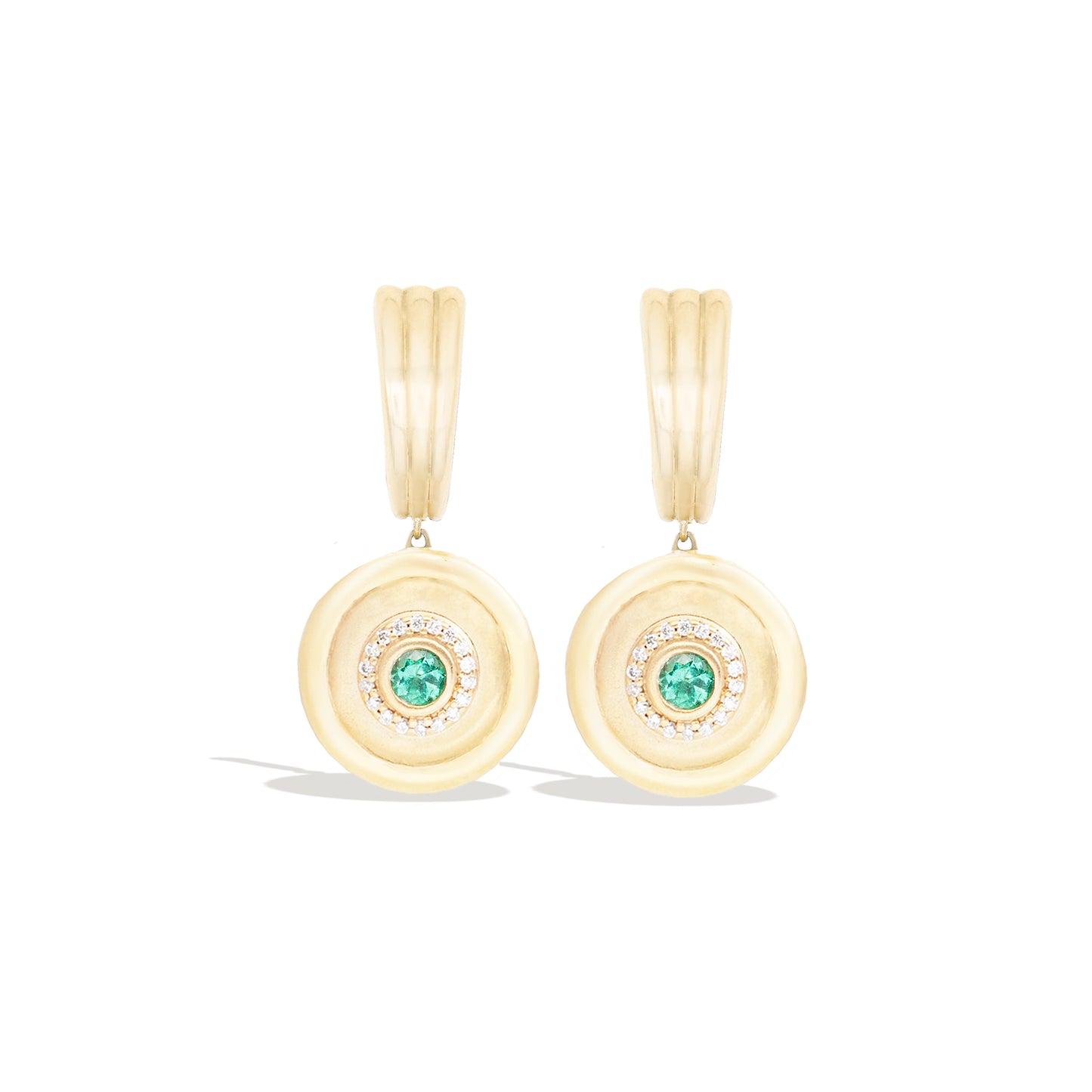 Evolve Charm Earring - Emerald