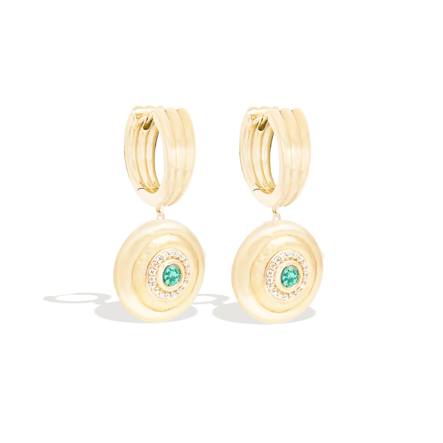 Evolve Charm Earring - Emerald