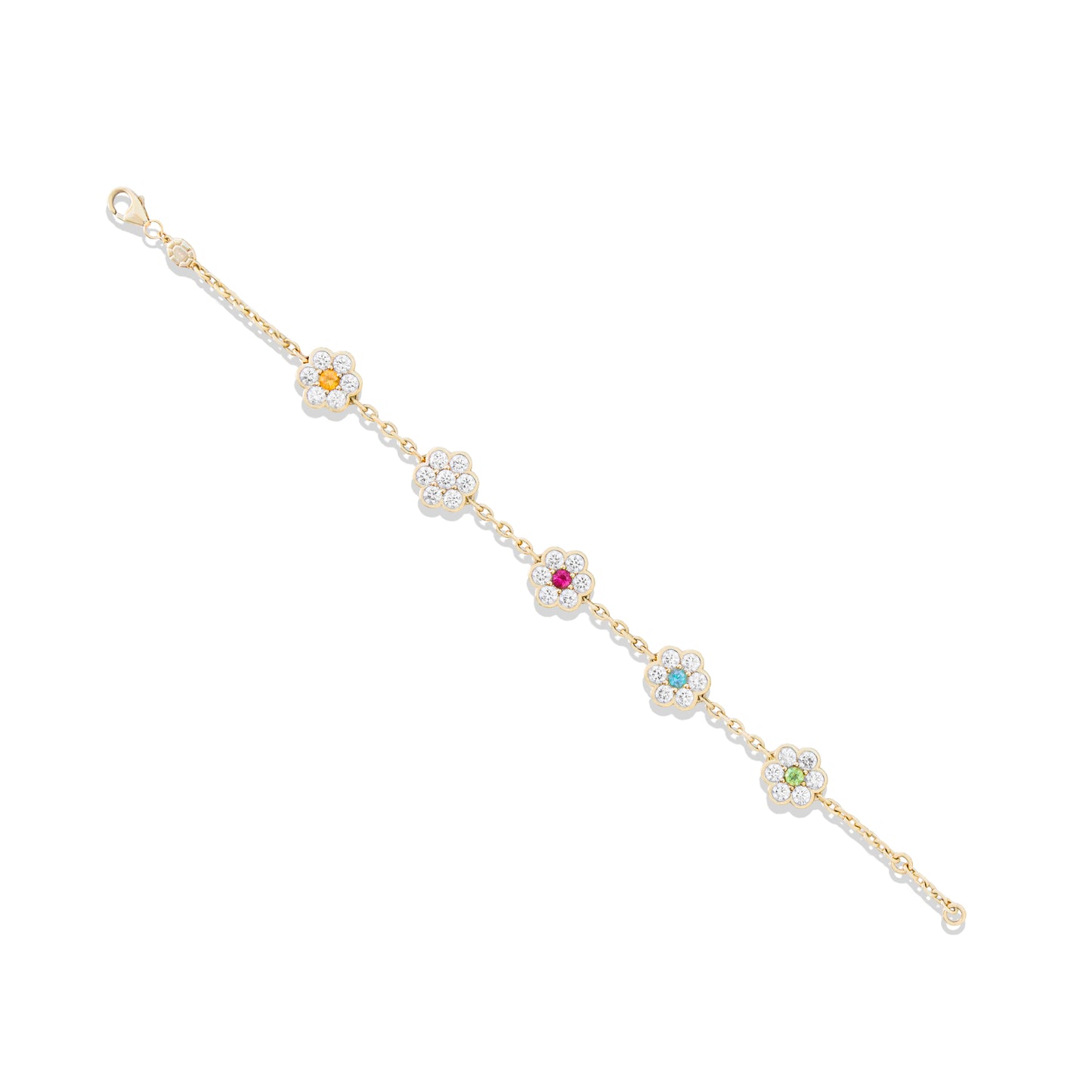 Family Blooms Station Bracelet