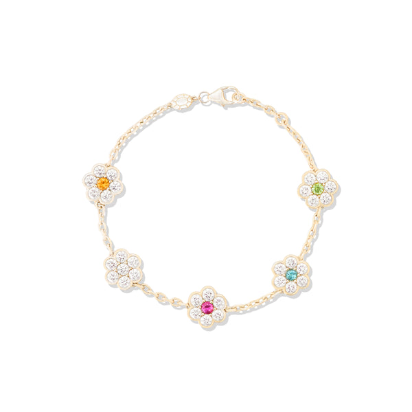Family Blooms Station Bracelet