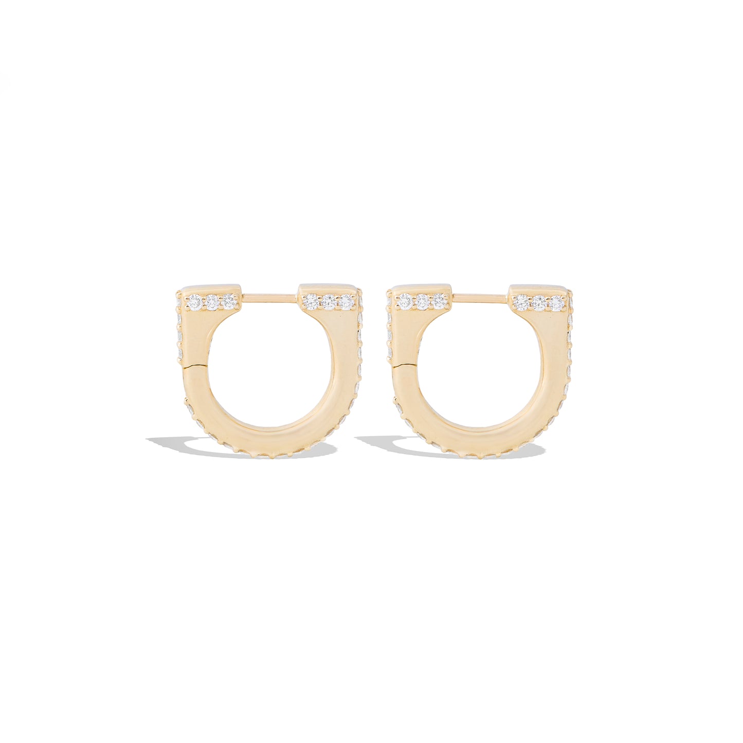 Found Curve Hoop Earring - Diamond