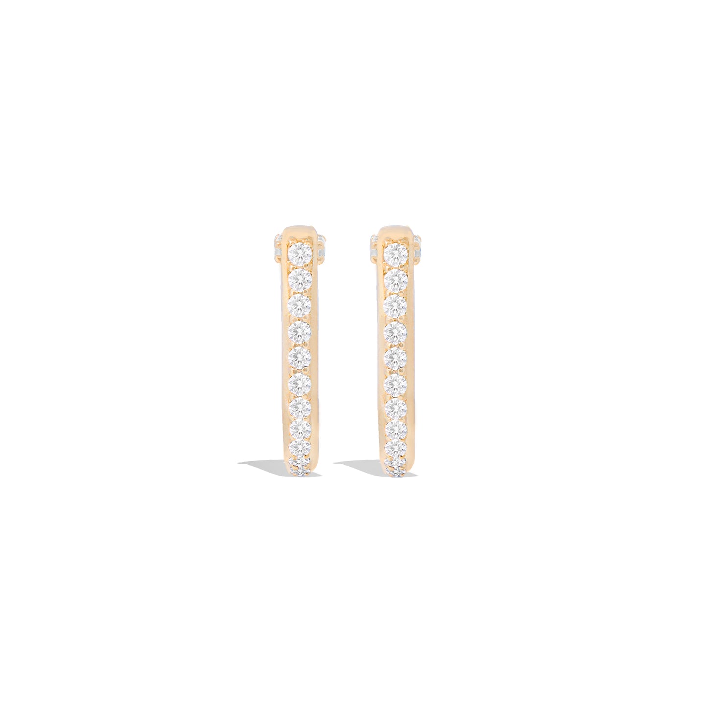 Found Curve Hoop Earring - Diamond