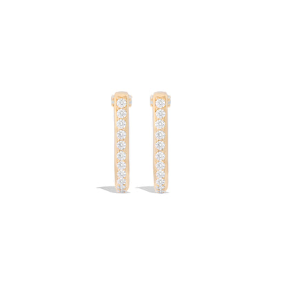 Found Curve Hoop Earring - Diamond