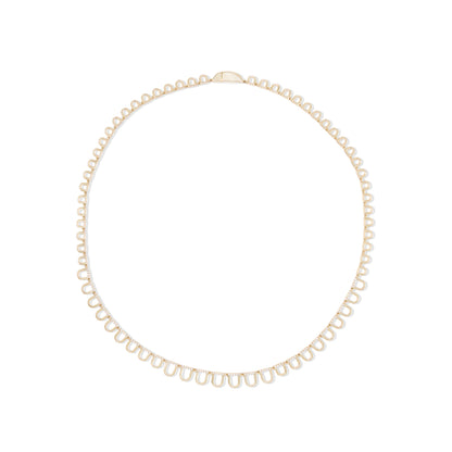 Found Curve Link Riviere Necklace - Diamond