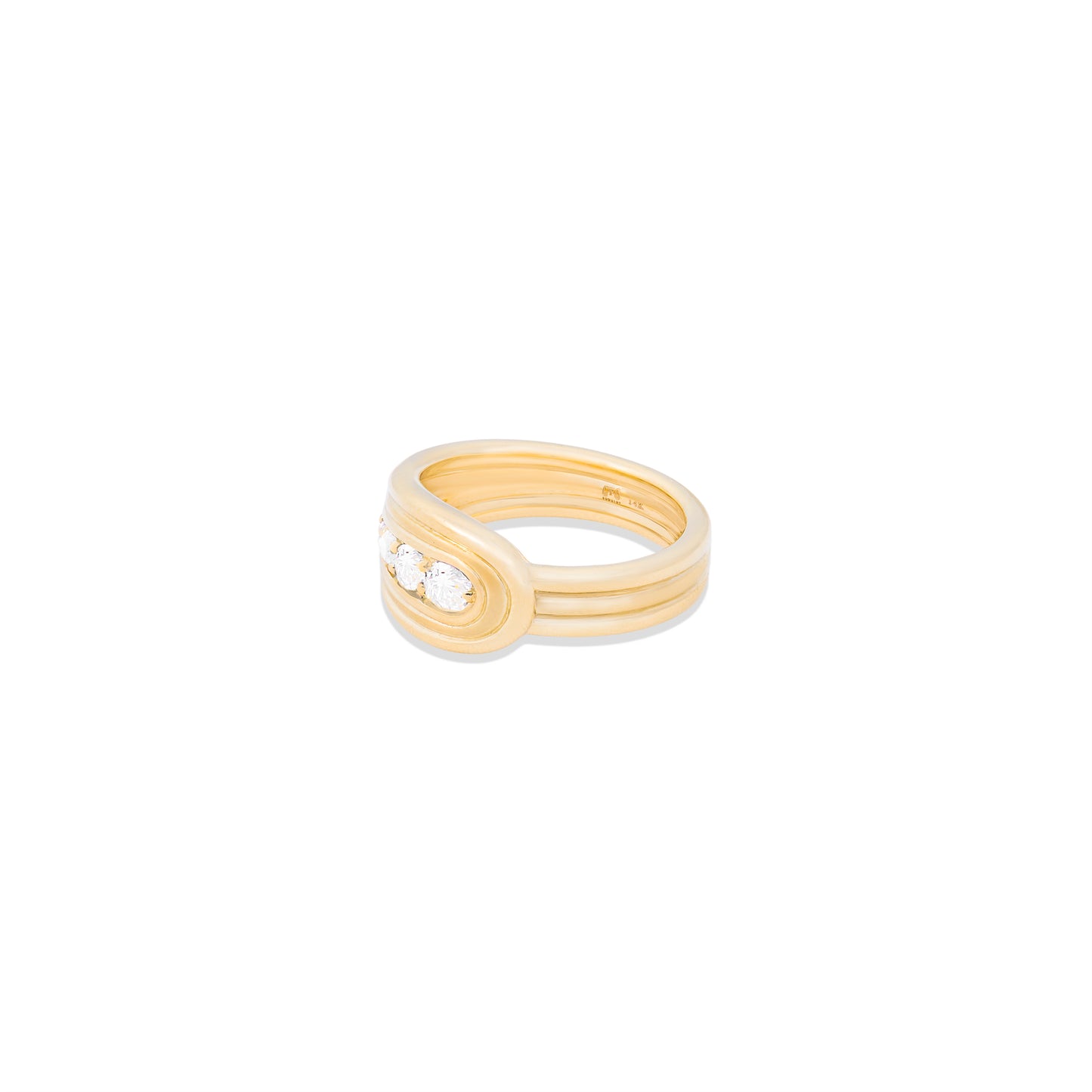 Found Nest Bypass Ring - Diamond