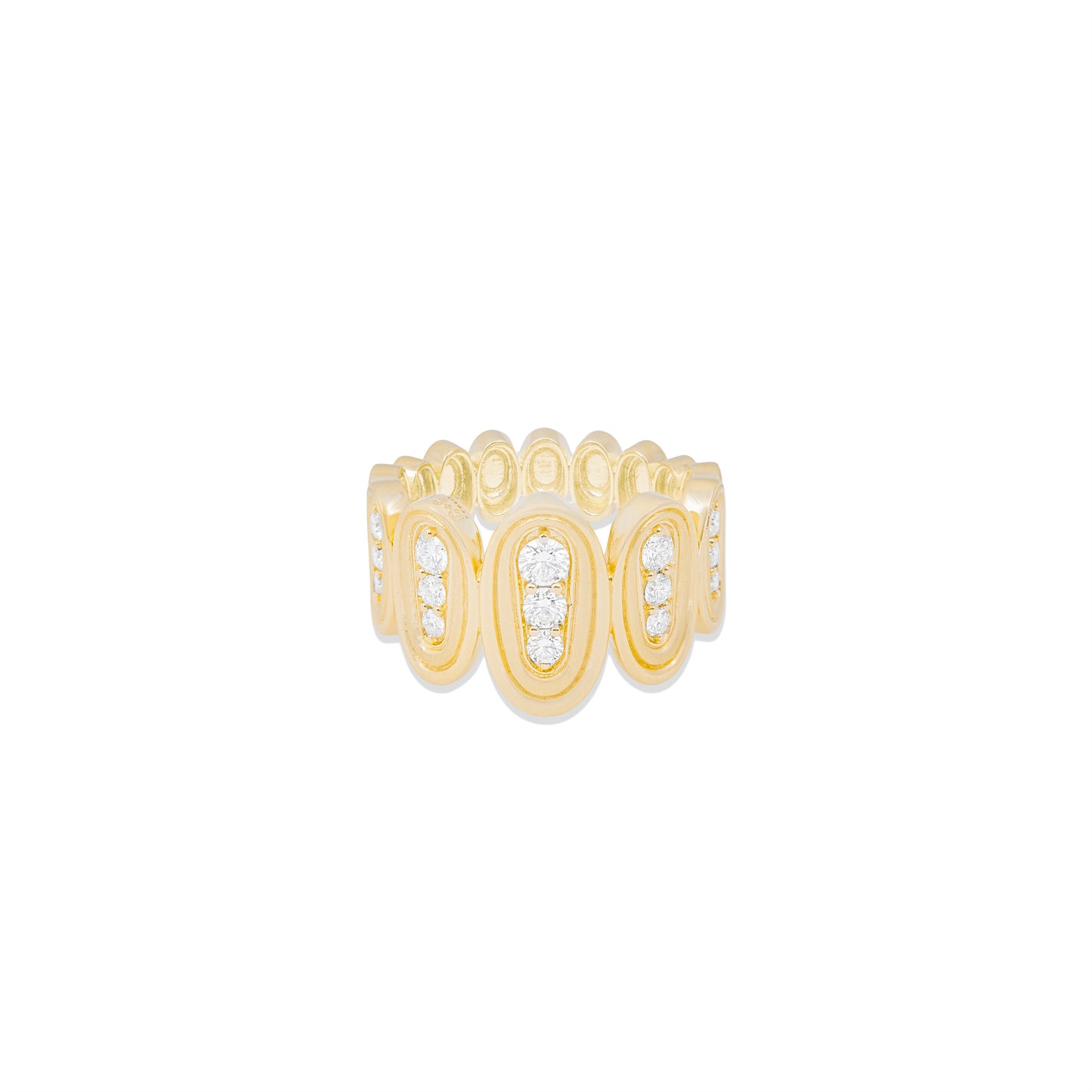 Found Nest Cigar Band Ring - Diamond