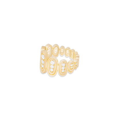 Found Nest Cigar Band Ring - Diamond