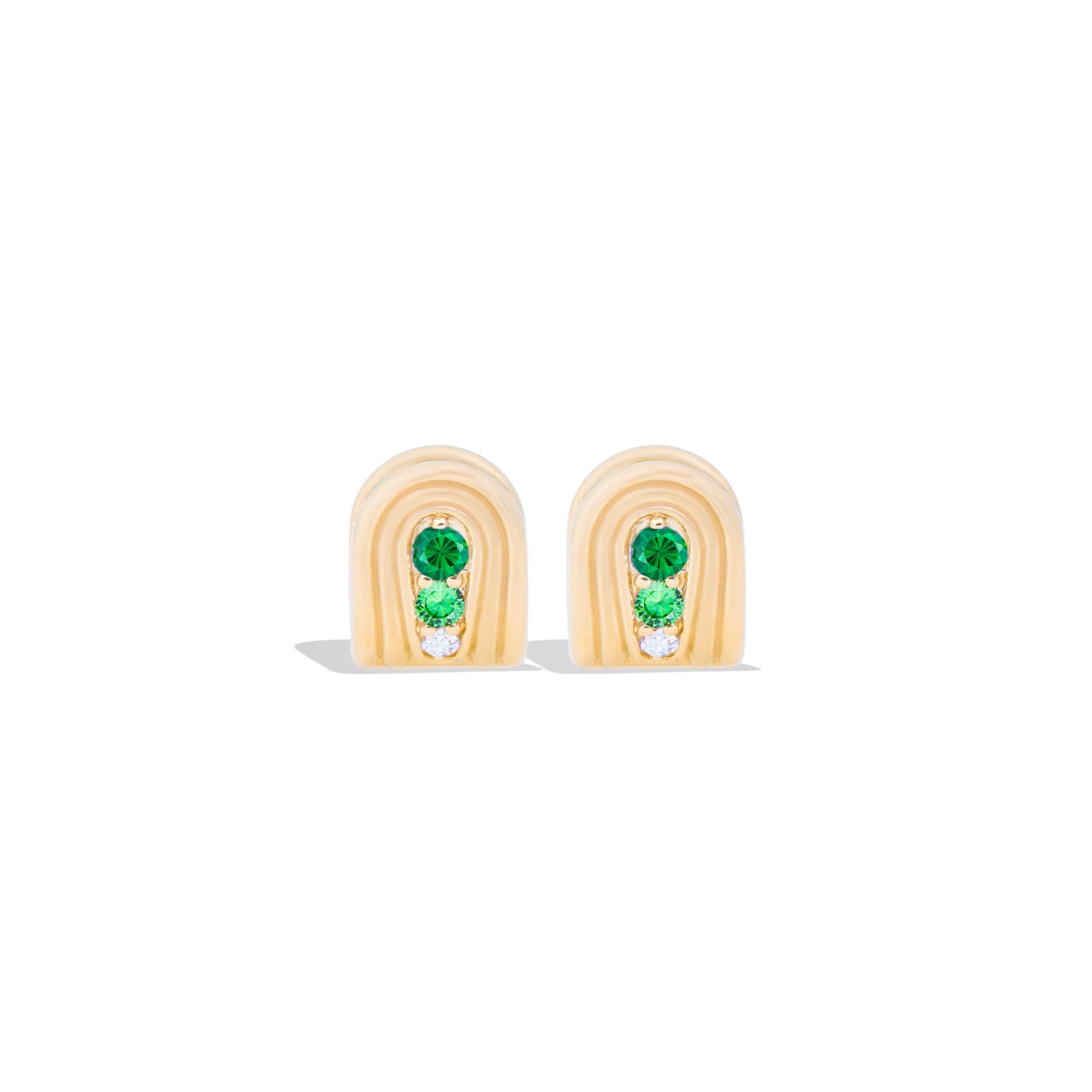 Found Nest Huggie - Tsavorite & Diamond