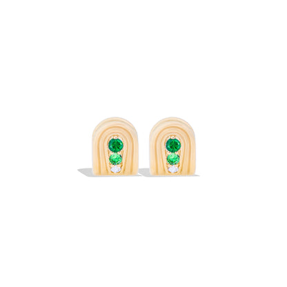 Found Nest Huggie - Tsavorite & Diamond