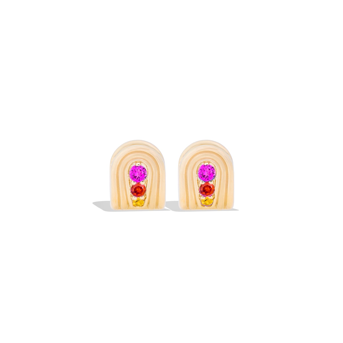 Found Nest Huggie - Pink, Orange & Yellow Sapphire