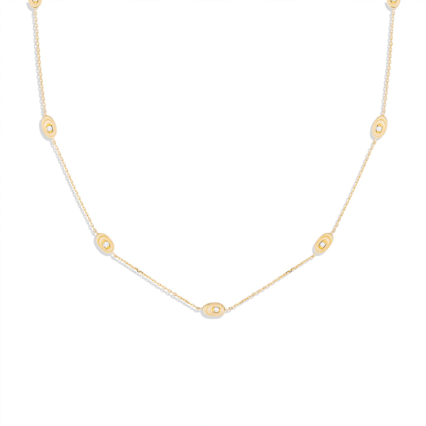 Found Nest Station Necklace - Diamond