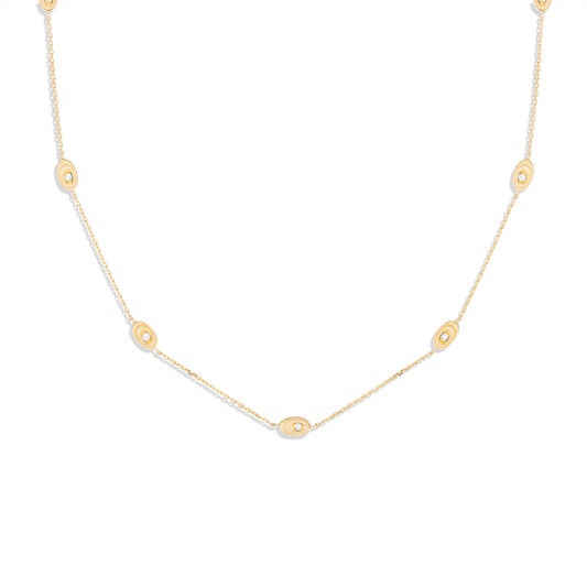 Found Nest Station Necklace - Diamond
