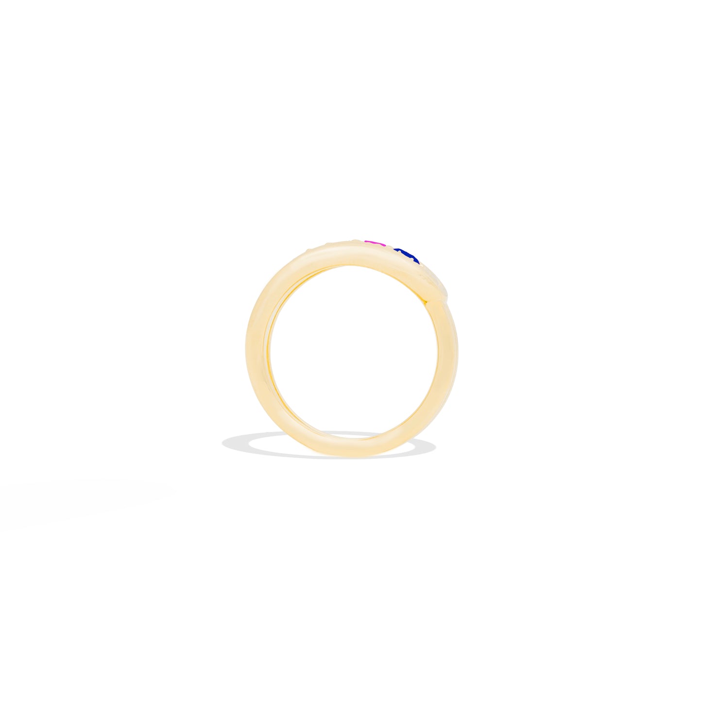Found Nest Bypass Ring - Blue & Pink Sapphire, Amethyst