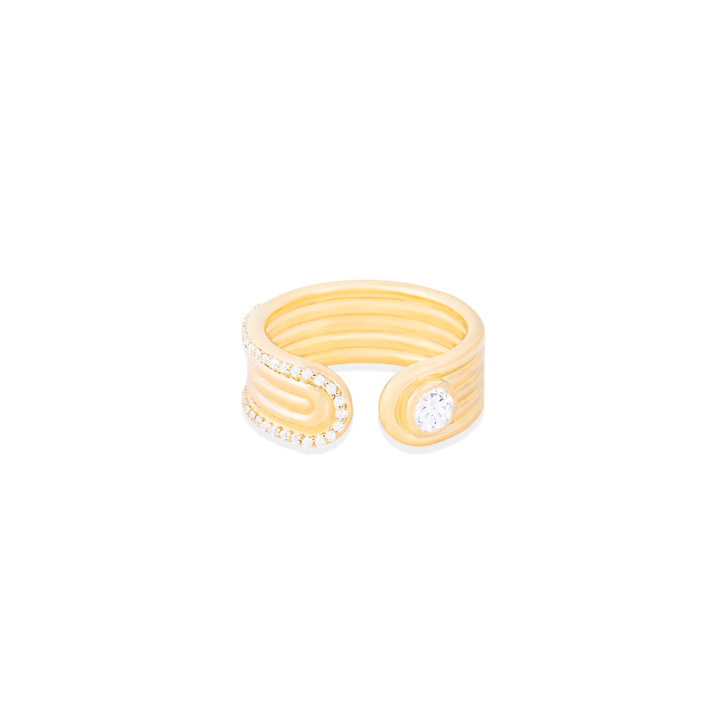 Found Open Ring - Diamond
