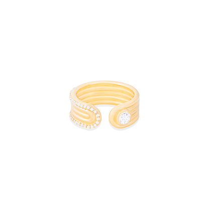 Found Open Ring - Diamond