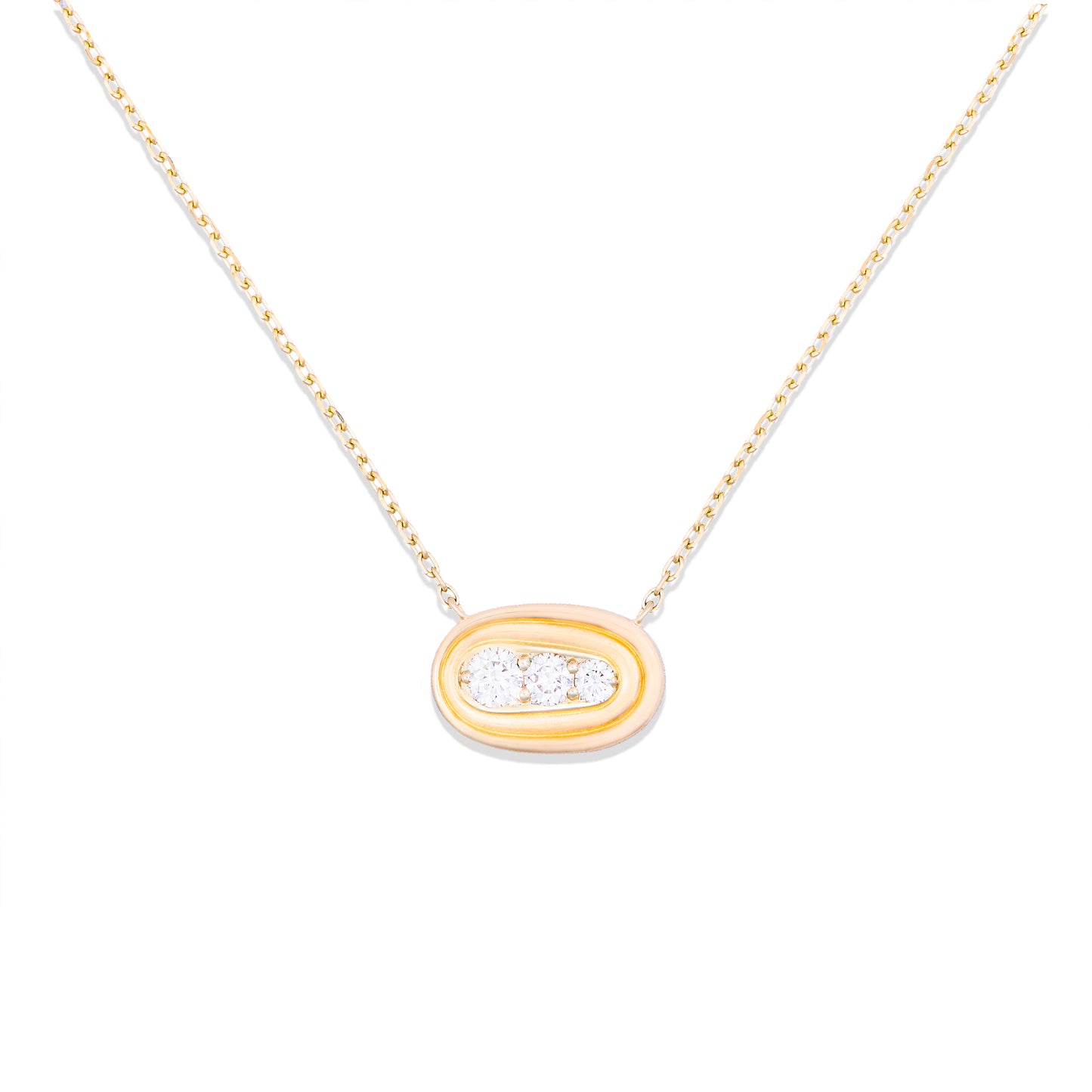 Found Small Nest Pendant Necklace - Diamond