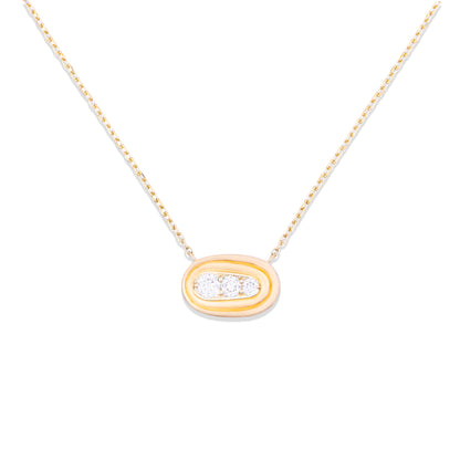 Found Small Nest Pendant Necklace - Diamond