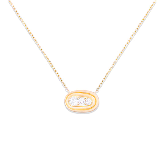 Found Small Nest Pendant Necklace - Diamond