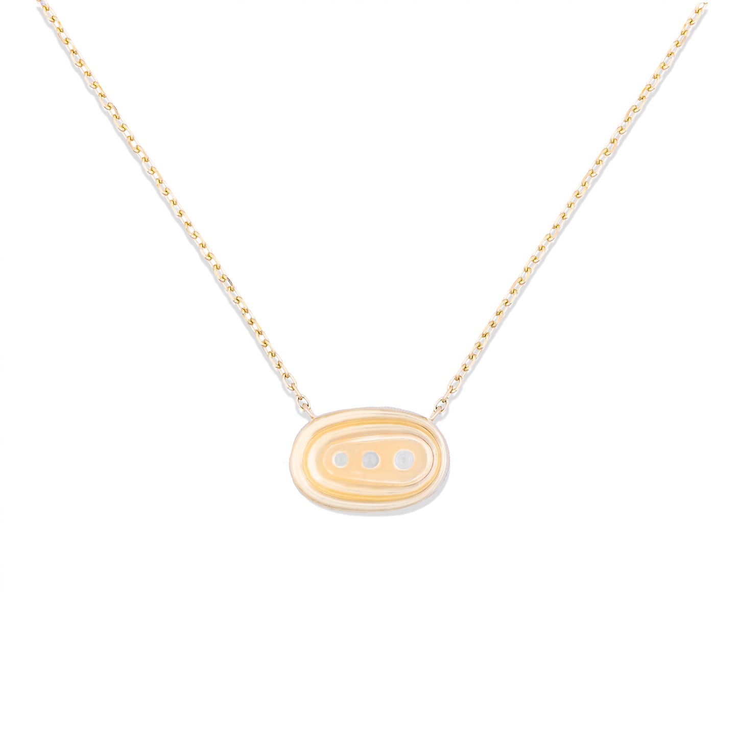 Found Small Nest Pendant Necklace - Diamond