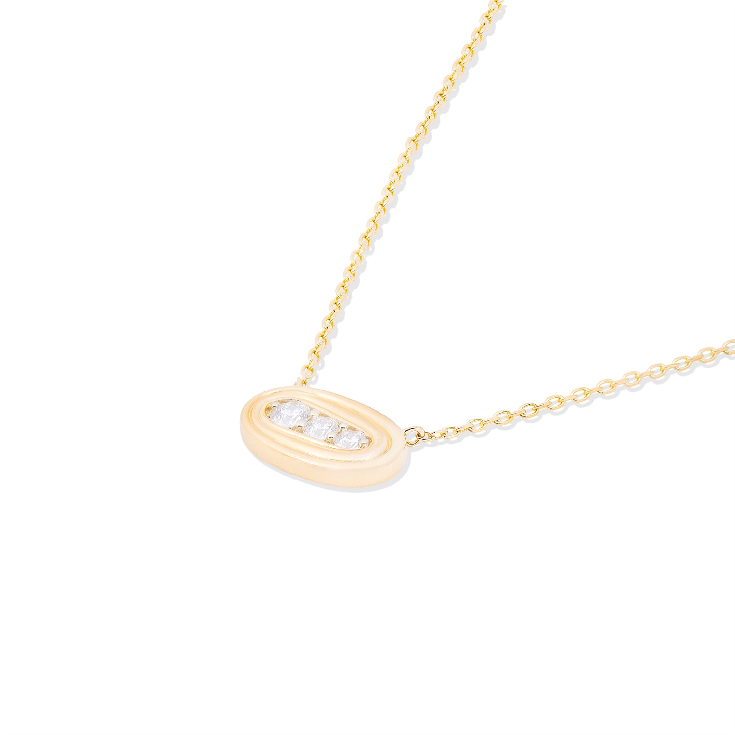 Found Small Nest Pendant Necklace - Diamond