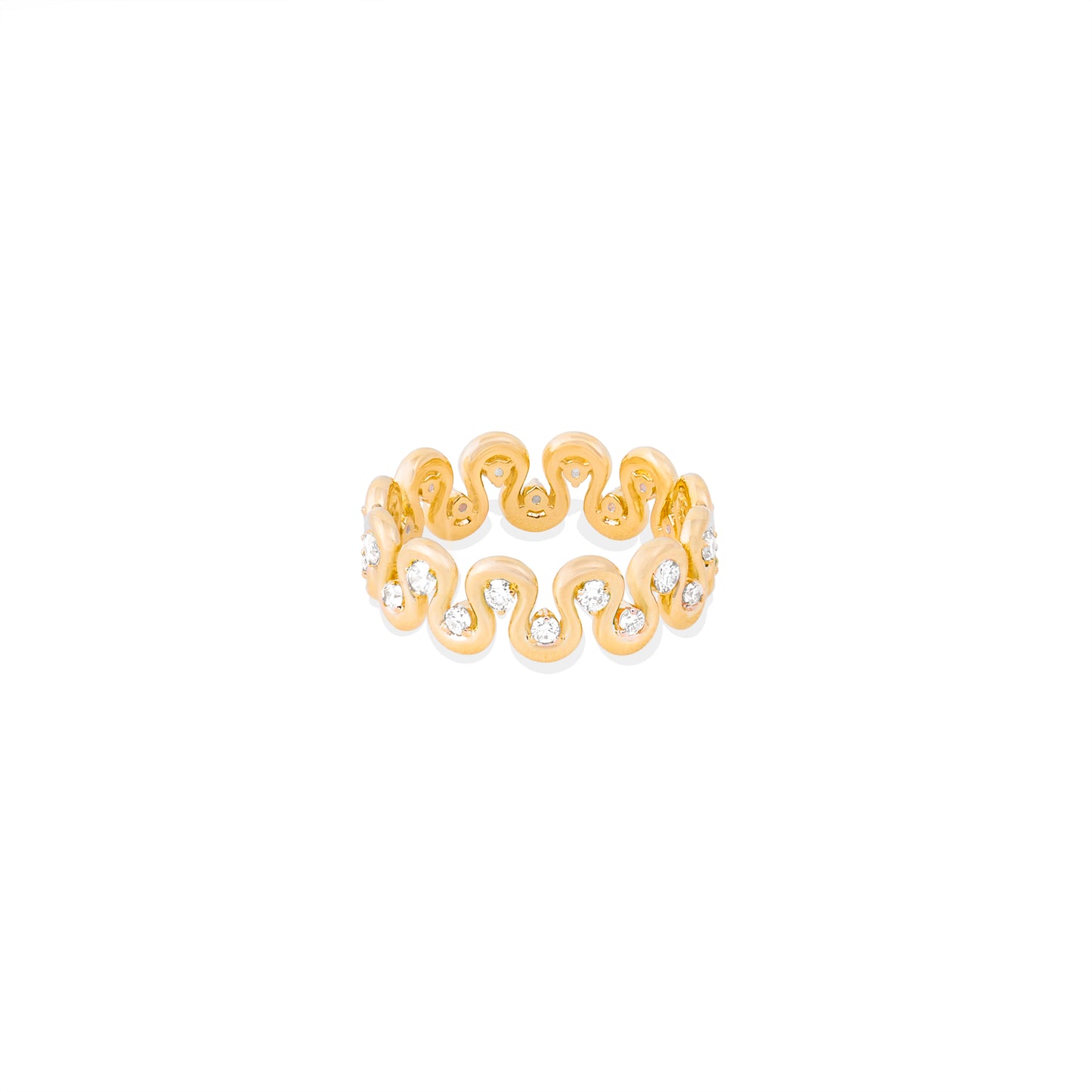 Found Squiggle Ring - Diamond