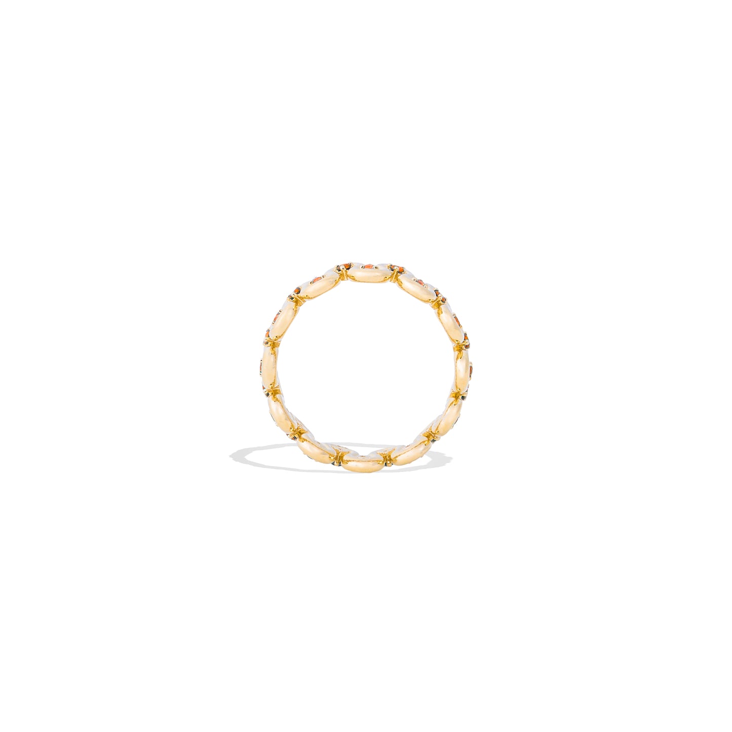 Found Squiggle Ring - Yellow & Orange Sapphire