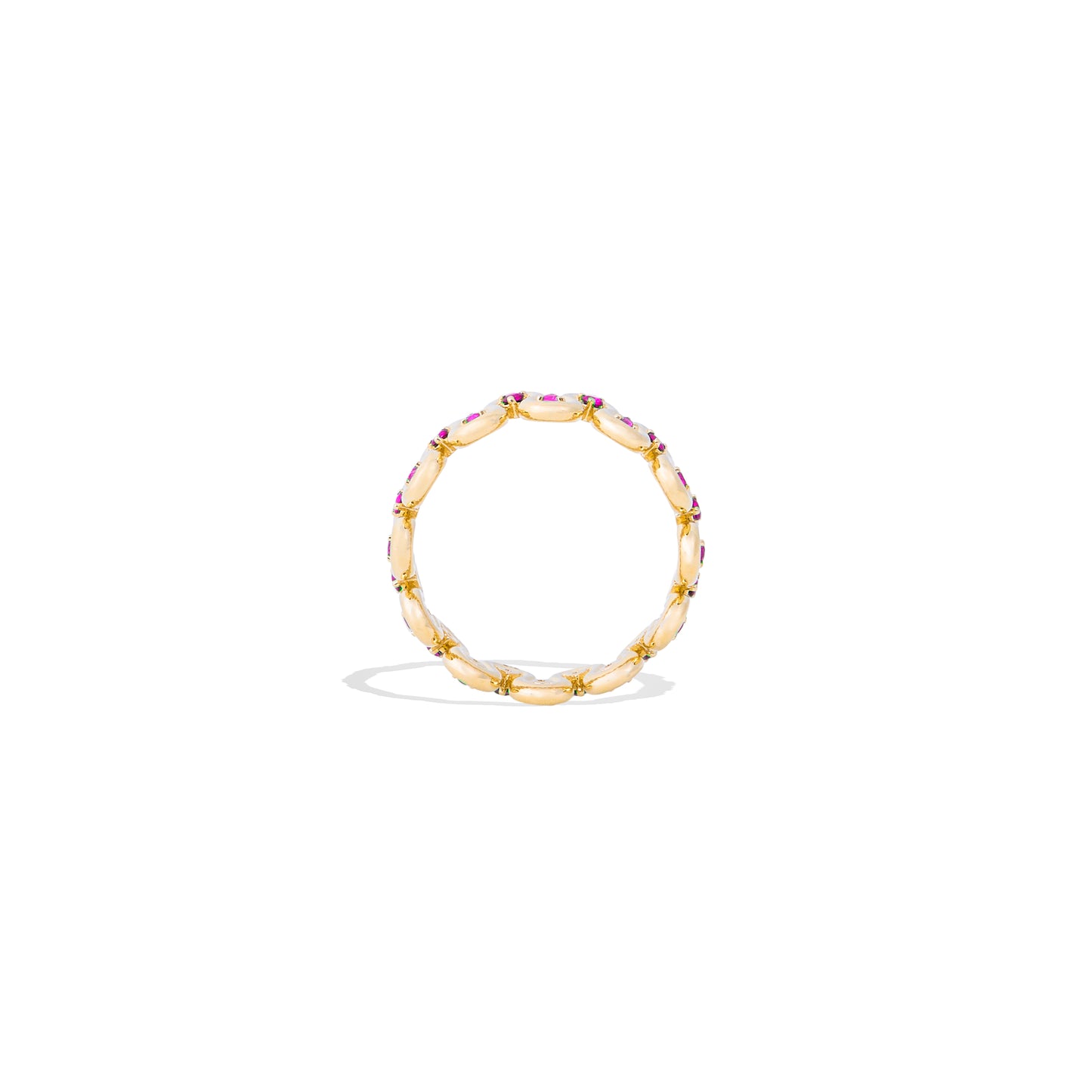 Found Squiggle Ring - Pink Sapphire