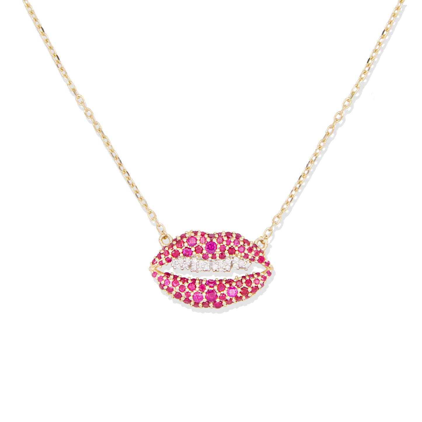 Juju Lips Charm Necklace