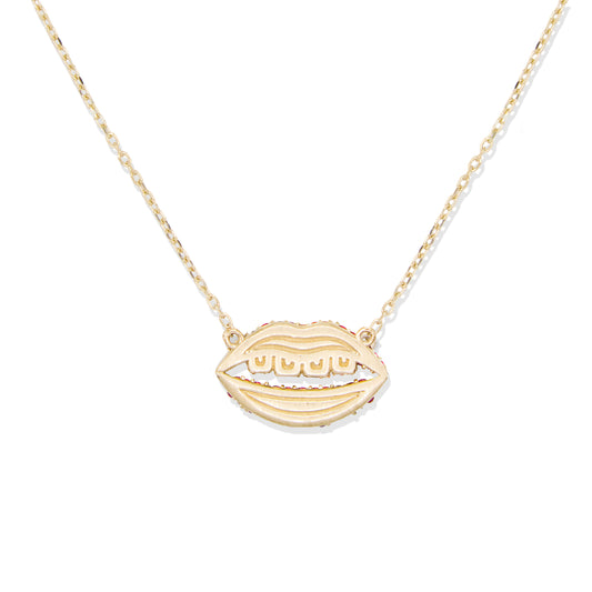 Juju Lips Charm Necklace