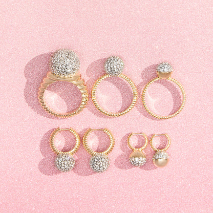 Revel Bobble Cocktail Ring - Diamond