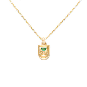 The Edge Ribbed Party Pendant Necklace