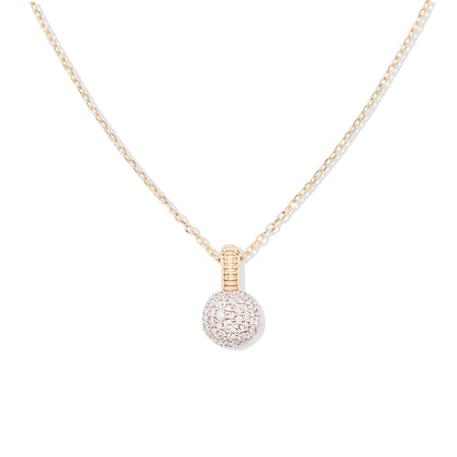 Revel Medium Bobble Charm Necklace - Diamond