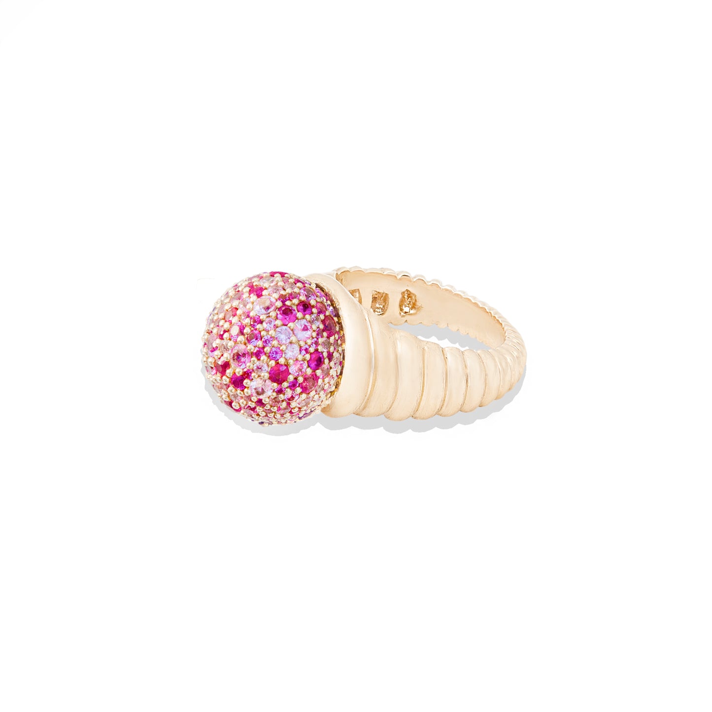 Revel Bobble Cocktail Ring - Ruby & Pink Sapphire