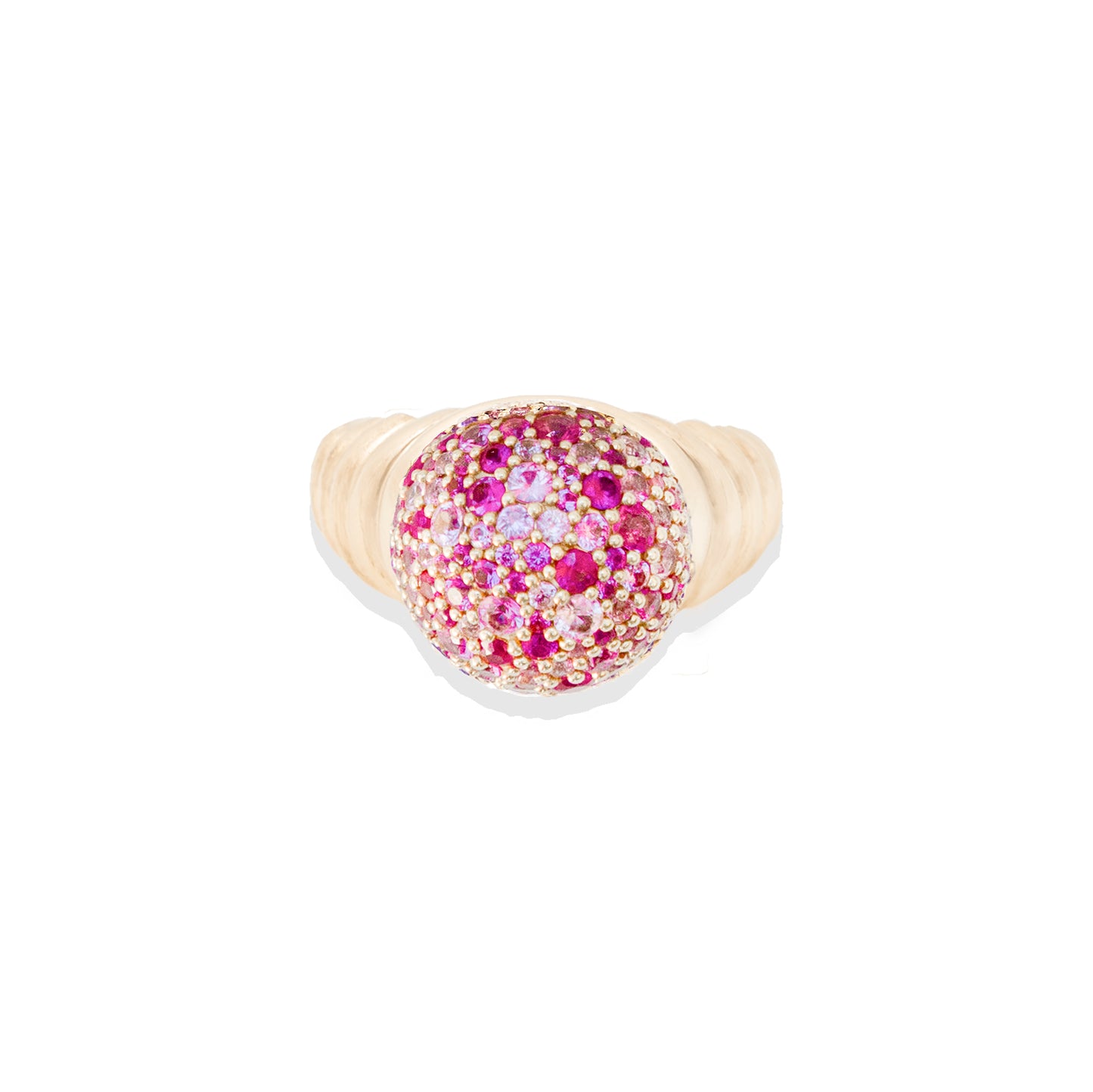 Revel Bobble Cocktail Ring - Ruby & Pink Sapphire