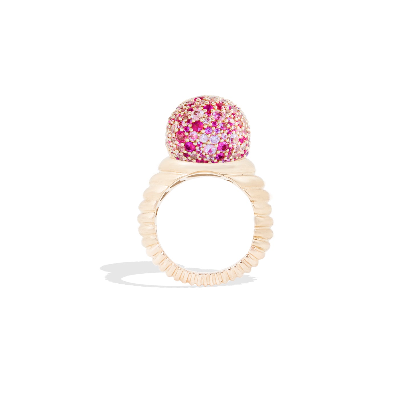 Revel Bobble Cocktail Ring - Ruby & Pink Sapphire