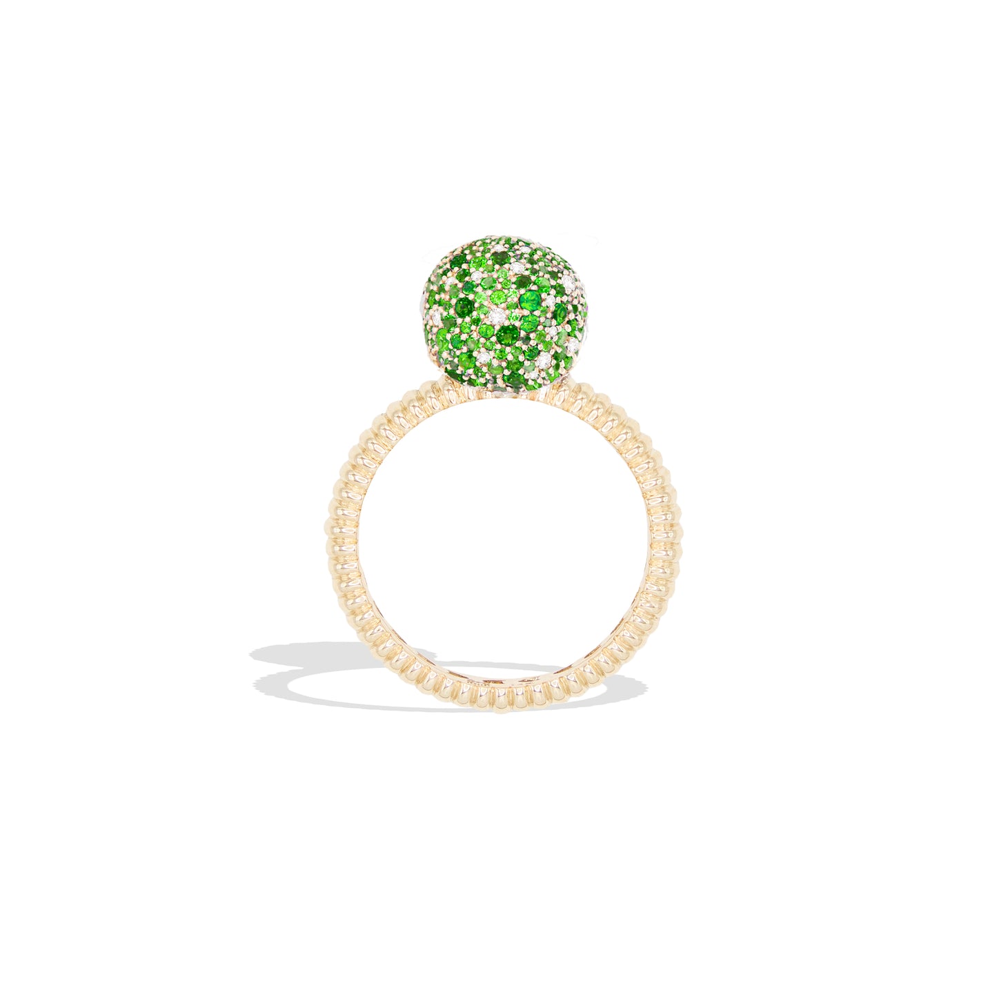 Revel Medium Bobble Ring - Tsavorite & Diamond
