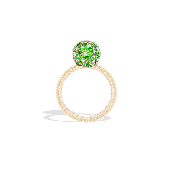 Revel Medium Bobble Ring - Tsavorite & Diamond