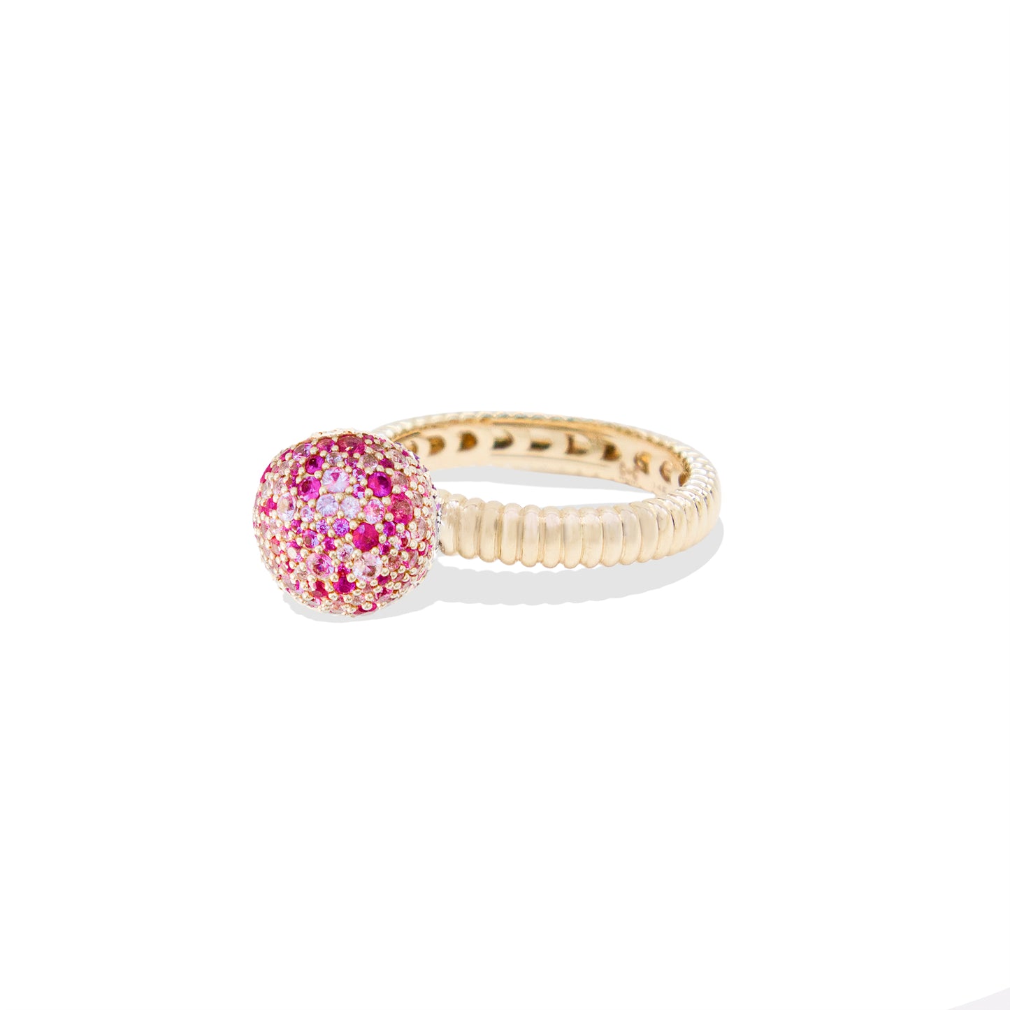Revel Medium Bobble Ring - Pink Sapphire
